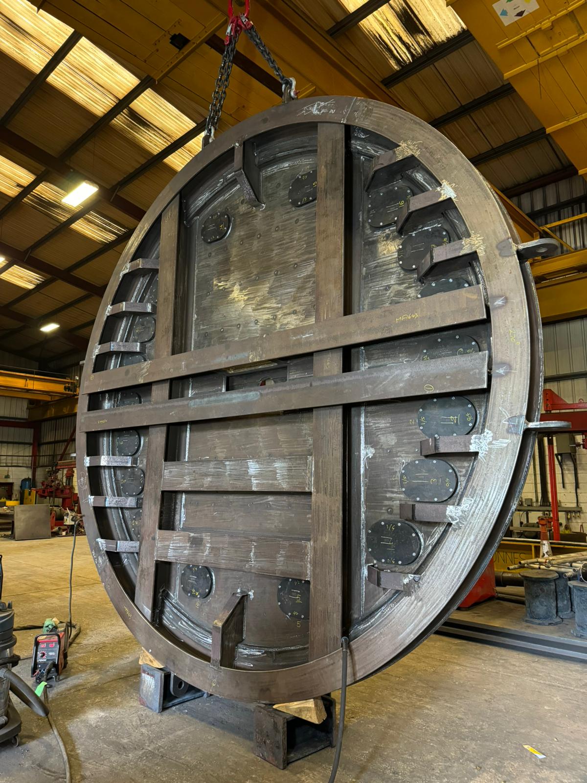 Bespoke fabricated VDZ dome manufactured in the Refinery Supplies workshop